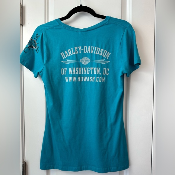 Harley-Davidson Womens Blue Legendary Journey Ride To Live Washington DC (Sz M) - Picture 2 of 6